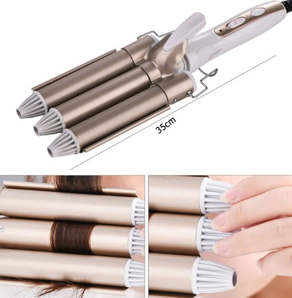 Three-Cylinder Ceramic Curling Iron